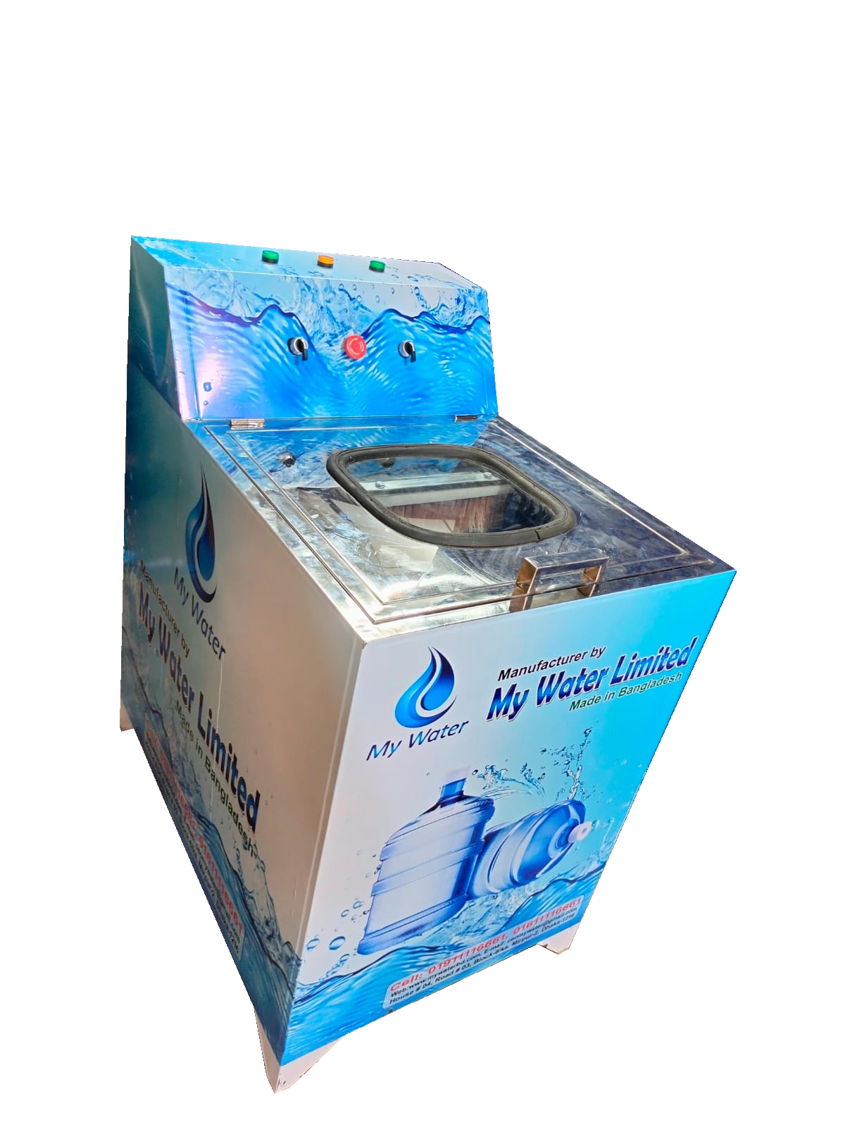 Semi-Automatic 20L Jar Brush Washing Machine